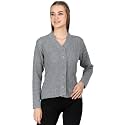 Lady Willington Women Woolen V-Neck Self Design