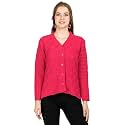 Lady Willington Women Woolen V-Neck Self Design