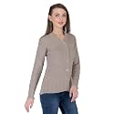 Lady Willington Women Woolen V-Neck Self Design