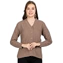 Lady Willington Women Woolen V-Neck Self Design