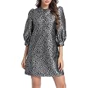 Ladyful Women39s Floral Jacquard Dress Cocktail Mini