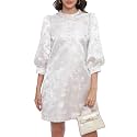 Ladyful Women39s Floral Jacquard Dress Cocktail Mini