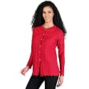 LADYWILLINGTON Women Woollen Round Neck Sweater Heavy
