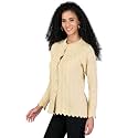 LADYWILLINGTON Women Woollen Round Neck Sweater Heavy
