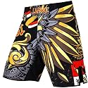 LAFROI Mens MMA Cross Training Boxing Shorts Trunks Fight Wear with Drawstring and Pocket-QJK01