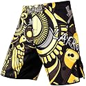 LAFROI Mens MMA Cross Training Boxing Shorts Trunks Fight Wear with Drawstring and Pocket-QJK01