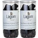 Lagom Ajwa Seedless Dates 1 kg | Premium Pitted Saudi Khajoor | Soft, Naturally Sweet &amp; Ready to Eat | No Added Sugar, No Preservatives | Vegan, Gluten Free, Non-GMO