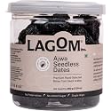 Lagom Ajwa Seedless Dates 200g | Premium Pitted Saudi Khajoor | Soft, Naturally Sweet &amp; Ready to Eat | No Added Sugar, No Preservatives | Vegan, Gluten Free, Non-GMO