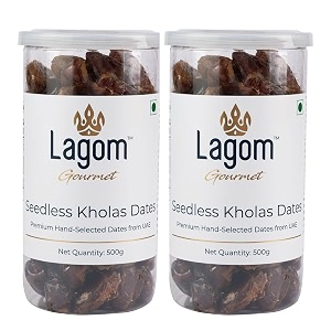 lagom gourmet seedless kholas dates  all natural  no preservatives  no added sugar  gluten free  vegan  plant based  non gmo  dates dry fruits  khajur  khajoor  khejur 1 kg