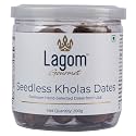 Lagom Gourmet Seedless Kholas Dates 200 g | All Natural | No Preservatives | No Added Sugar | Gluten Free | Vegan | Plant Based | Non GMO | Dates Dry Fruits | Khajur | Khajoor | Khejur