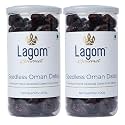Lagom Omani Seedless Dates 800g | Premium Pitted Khajoor from Oman | Soft, Naturally Sweet &amp; Convenient | No Added Sugar, No Preservatives | Vegan, Gluten Free, Non-GMO