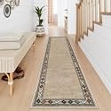 Lahome Modern Bordered Hallway Runner 2.5x8 Rug