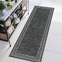 Lahome Modern Bordered Rug Runners for Hallways
