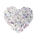 LAIDANLA Decorative Tumbled Gravel Fluorite Crystals Chip Polished Bulk Natural Gem Aquarium Gravel Rocks Pebbles Fish Tank Gravel Vase Filler Succulents Terrarium Supplies 100g