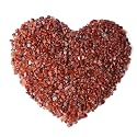 LAIDANLA Red Agate Crushed Stone Crystal Chips Bulk Natural Gemstones Healing Reiki Crystals Mini Quartz Vase Filler Aquarium Gravel 0.55lb