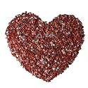 LAIDANLA Red Jasper Crushed Stone Crystal Chips Bulk Natural Gemstones Healing Reiki Crystals Mini Quartz Vase Filler Aquarium Gravel 0.55lb
