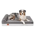 Laifug Orthopedic Dog Bed, Grey 46''x28''x10'', Memory Foam