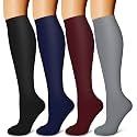 Laite Hebe 4 Pairs-Compression Socks for Women&amp;Men Circulation-Best Support for Nurses,Running,Athletic