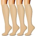 Laite Hebe 4 Pairs-Compression Socks for Women&amp;Men Circulation-Best Support for Nurses,Running,Athletic