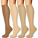 Laite Hebe 4 Pairs-Compression Socks for Women&amp;Men Circulation-Best Support for Nurses,Running,Athletic