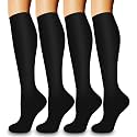 Laite Hebe 4 Pairs-Compression Socks for Women&amp;Men Circulation-Best Support for Nurses,Running,Athletic