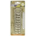 Lakeer Binder Rings, Nickel Plated Metal, 32mm, 8 Pack - School, Home, Office, Key Rings