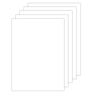 lakeer a4 colour mount board - white cardstock paper board  800 gsm-pack of 5 boards  for scrapbooking art craft poster diy etc white