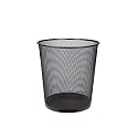 Lakeer Recycling Open Top Mesh Dustbin Trash Can Wastebasket, Dust Bin Without Lid, Round Metal Mesh Waste Basket for Home, Office, Medium 28 cm, Black (Pack of 1)