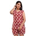 Women39s Cotton Printed Night Suit Set of