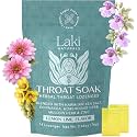 Laki Naturals Throat Soak Herbal Lozenges, Vegan, Sugar-Free (2 Pack)