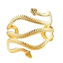 LAKIYOYO Bendable Snake Bracelet for Women Adjustable Punk Snake Choker - Flexible Multi-Purpose Medusa Necklace Hollween Jewelry