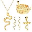 LAKIYOYO Bendable Snake Bracelet for Women Adjustable Punk Snake Choker - Flexible Multi-Purpose Medusa Necklace Hollween Jewelry