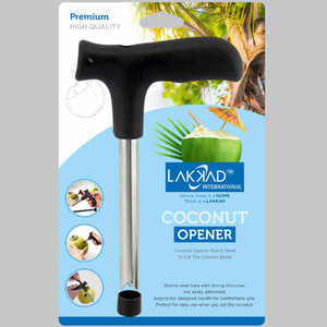 LAKKAD INTERNATIONAL Coconut Opener Tool Easy