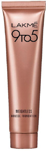 lakm 9to5 powerplay mousse foundation mini foundation