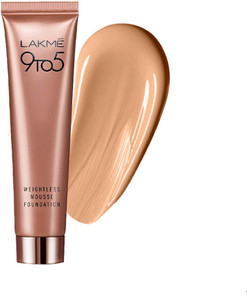 lakm 9 to 5 weightless mousse foundation