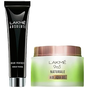 lakm absolute blur perfect makeup primer 30g and lakm 9 to 5 naturale aloe aquagel 50g