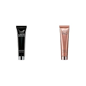 lakm absolute blur perfect makeup primer 30g and lakm 9 to 5 weightless mousse foundation beige vanilla 25g