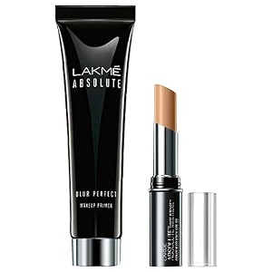 lakm absolute blur perfect makeup primer 30g amp lakm absolute white intense spf 20 concealer stick fair 01 36g