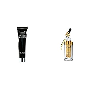 lakm absolute blur perfect makeup primer 30g and lakm absolute argan oil radiance overnight oil-in-serum 15ml