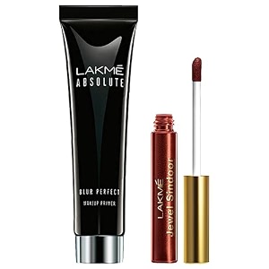 lakm absolute blur perfect makeup primer 30g and lakm jewel sindoor maroon 45ml