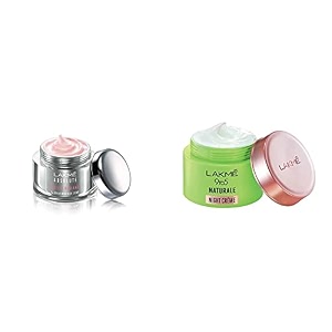 lakm absolute perfect radiance cream skin lighteningbrightening night crme 50g and 9 to 5 cream naturale night creme 50g
