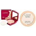 LAKMÉ Face It Compact, Pearl, 9 g &amp; Lakme Peach Milk Ultra Light Gel,ultra light Weight with Peach Milk &amp; Vit E, 24hr moisture lock,65 g