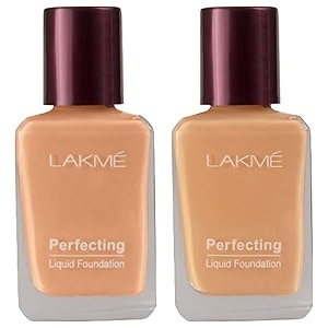 lakm perfecting liquid foundation light matte finish acne prone amp perfecting liquid foundation pack of 2