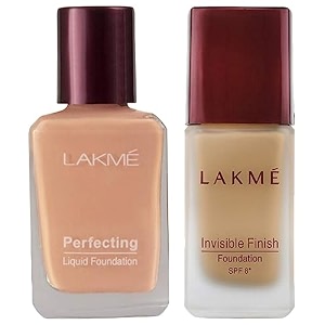 lakm perfecting liquid foundation marble long lasting waterproof full coverage lightweight oil free dewy skin 27 ml amp invisible finish spf 8 shade 02 25ml