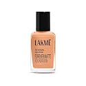 Lakme FOREVER MATTE FOUNDATION for Superior Coverage, with Vitamin E, sunscreen, lightweight &amp; water resistant face makeup Shell, 27ml (OG Collection)