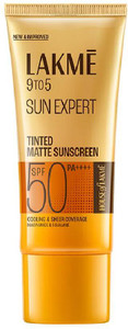 lakm sunscreen - spf 50 pa sun expert tinted sunscreen uvab protection
