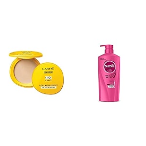 lakm sun expert ultra matte spf 40 pa compact 7g amp sunsilk lusciously thick and long shampoo 650ml