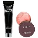 Lakme Absolute Blur Perfect Makeup Primer, 30g and Lakme Rose Face Powder, Warm Pink, 40g