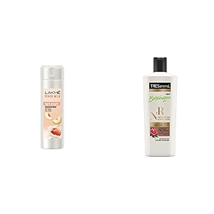 lakme moisturizer body lotion peach milk 200ml and tresemme nourish and replenish conditioner 190ml