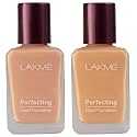 LAKMÉ © Perfecting Dewy Liquid Foundation Light Coverage for All Skin Type, Marble, 27Ml And Lakme © Perfecting Liquid Foundation for All Skin Type, Coral, 27Ml